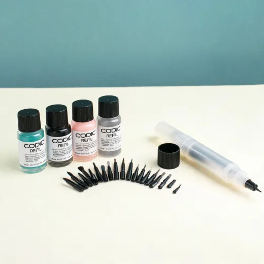 Various Ink refill bottle and nib kit